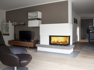 Heizeinsatz mit zwei Scheiben